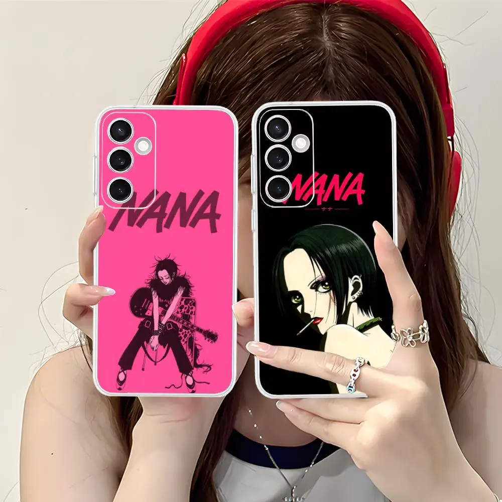 

Чехол Black Stones Osaki Nana для Samsung Galaxy S25 S24 S23 S22 S21 Plus FE Ultra, прозрачный, цветной, красивый чехол