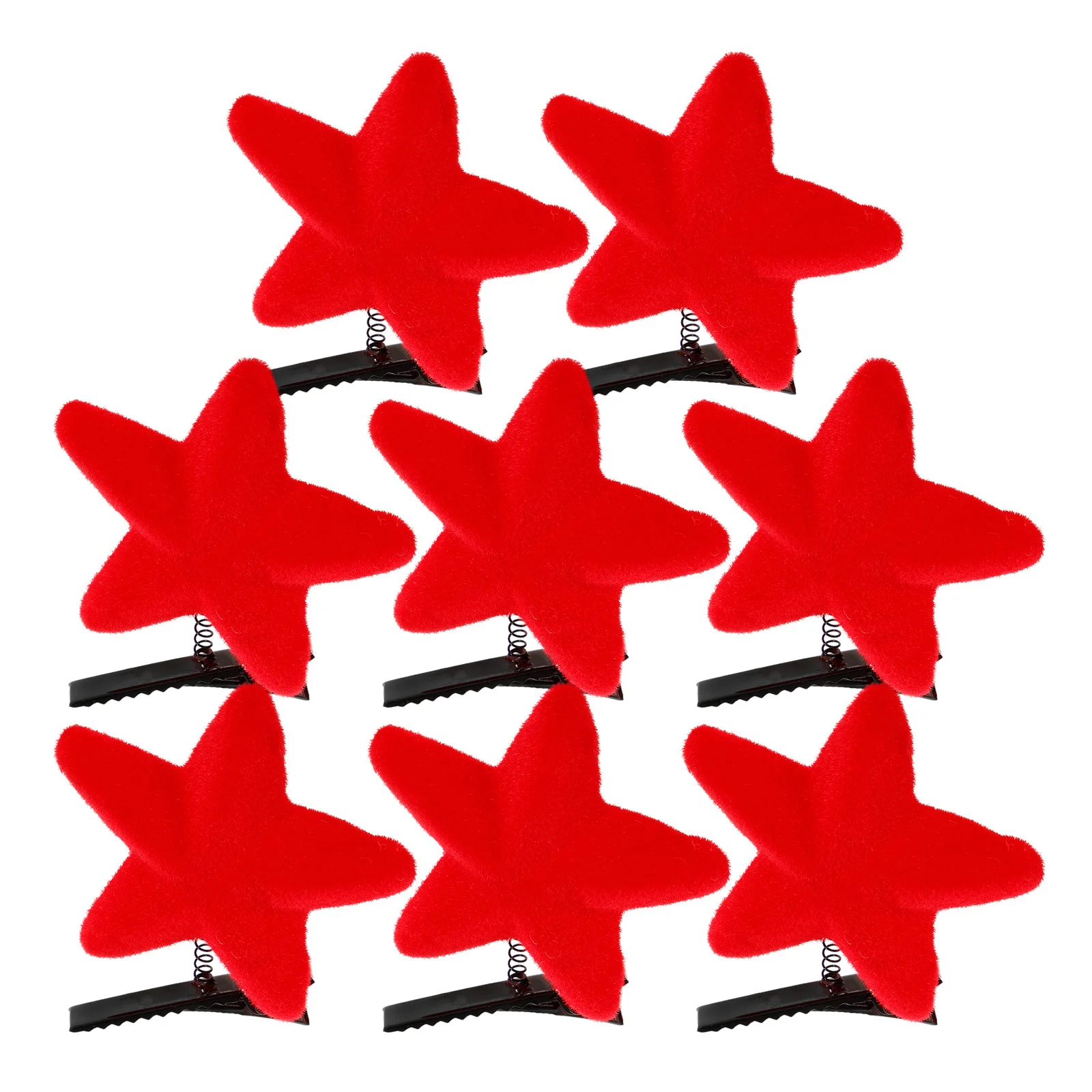 

8Pcs Star Hair Clips Cute Zinc Alloy Kids Accessories for Sports Events Decorative Hair Clips for Girls Star Barrettes