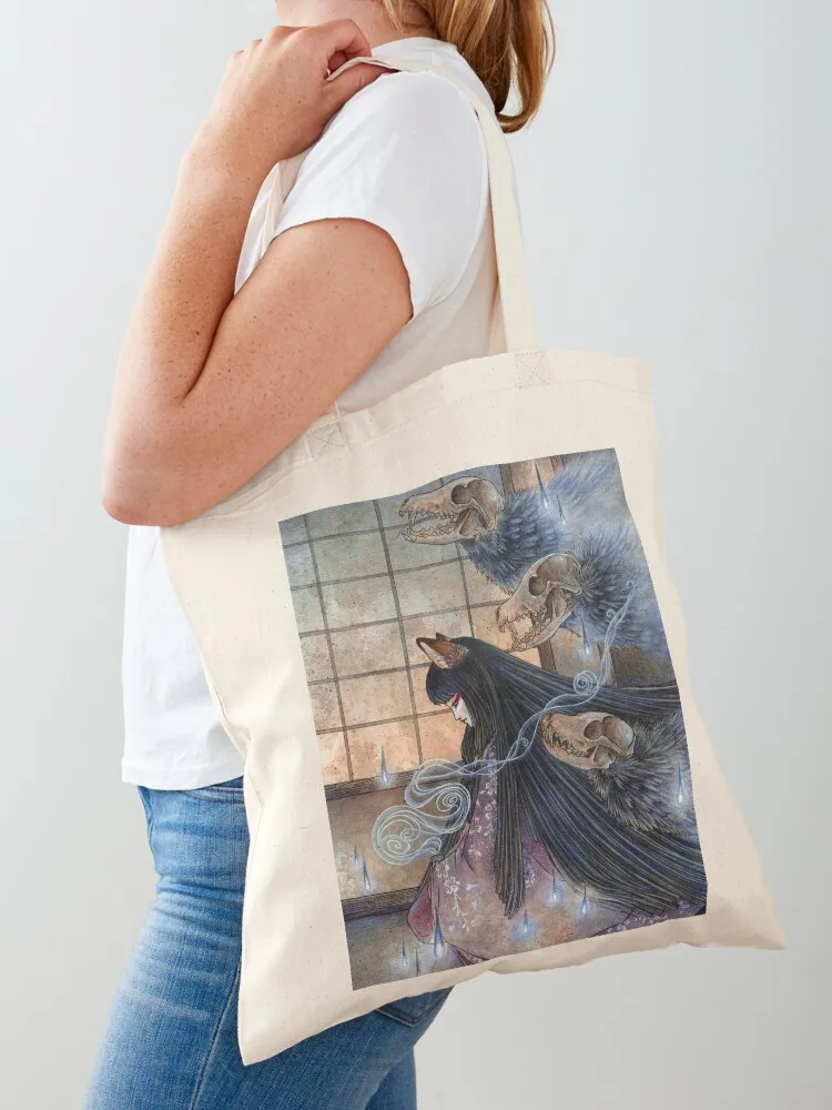 

Unmasked - The Fox Woman and her Spirits Tote Bag shopper bags women bag Big bag women