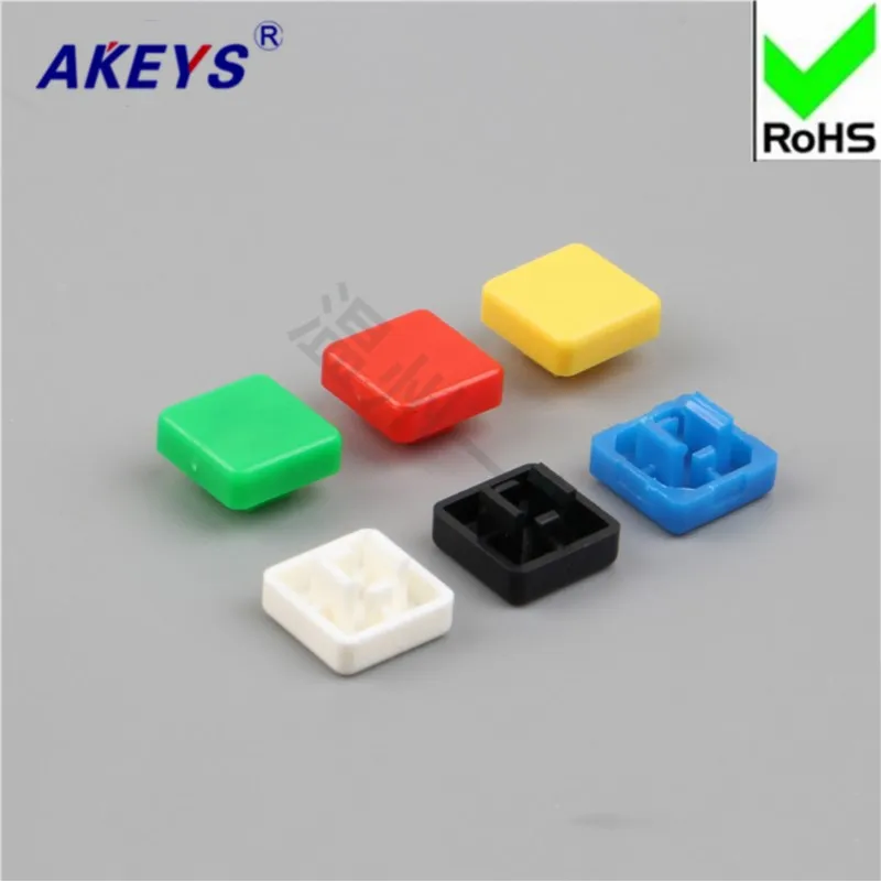 100 pcs A14 key cap blue key cap long feet can be equipped with 12*12*7.3 dust cap