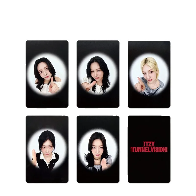 5 قطعة ألبوم KPOP ITZY الجديد TUNNEL VISION HD بطاقات الصور مزدوجة الجانبين بطاقات LOMO YEJI Lia Ryujin Chaeryeong Yuna بطاقة بريدية المشجعين هدية #2