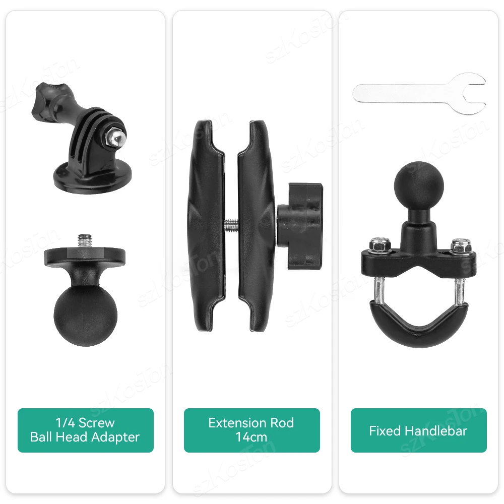 Kamera Motorrad Lenker Halterung Selfie Stick Fahrrad Einbeinstativ für Go Pro 13 12 11 10 9 8 Insta360 X4 X5 DJI Osmo Action 5 Pro 4 – Detail 28
