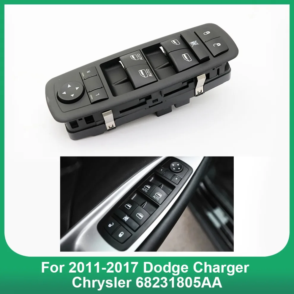 New Front Left Master Window Switch For 2011-2017 Dodge Charger Chrysler 68231805AA 68139805AB 68139805AA 56046823AC