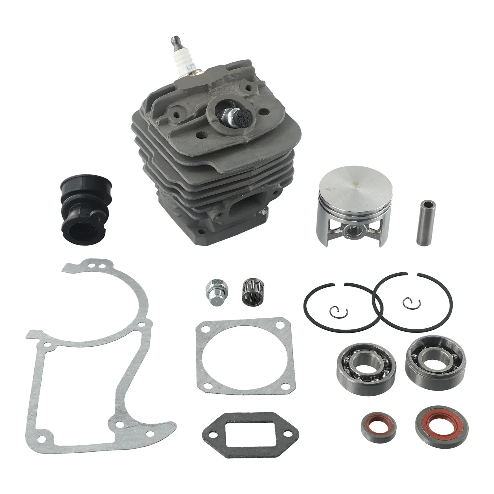 48MM Bore Cylinder Piston Kit/set For  034 AV SUPER 036 MS360 ChainSaw 1125 020 1215, 1125 020 1213 Replace Accessories