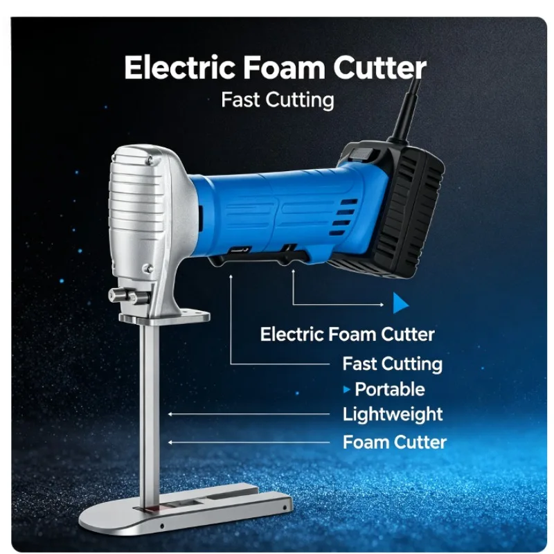 Electric Sponge Reciprocating Foam Cutter Electric Scissors for Sofa Factory High Density Foam Cutting and Trimming Processing
