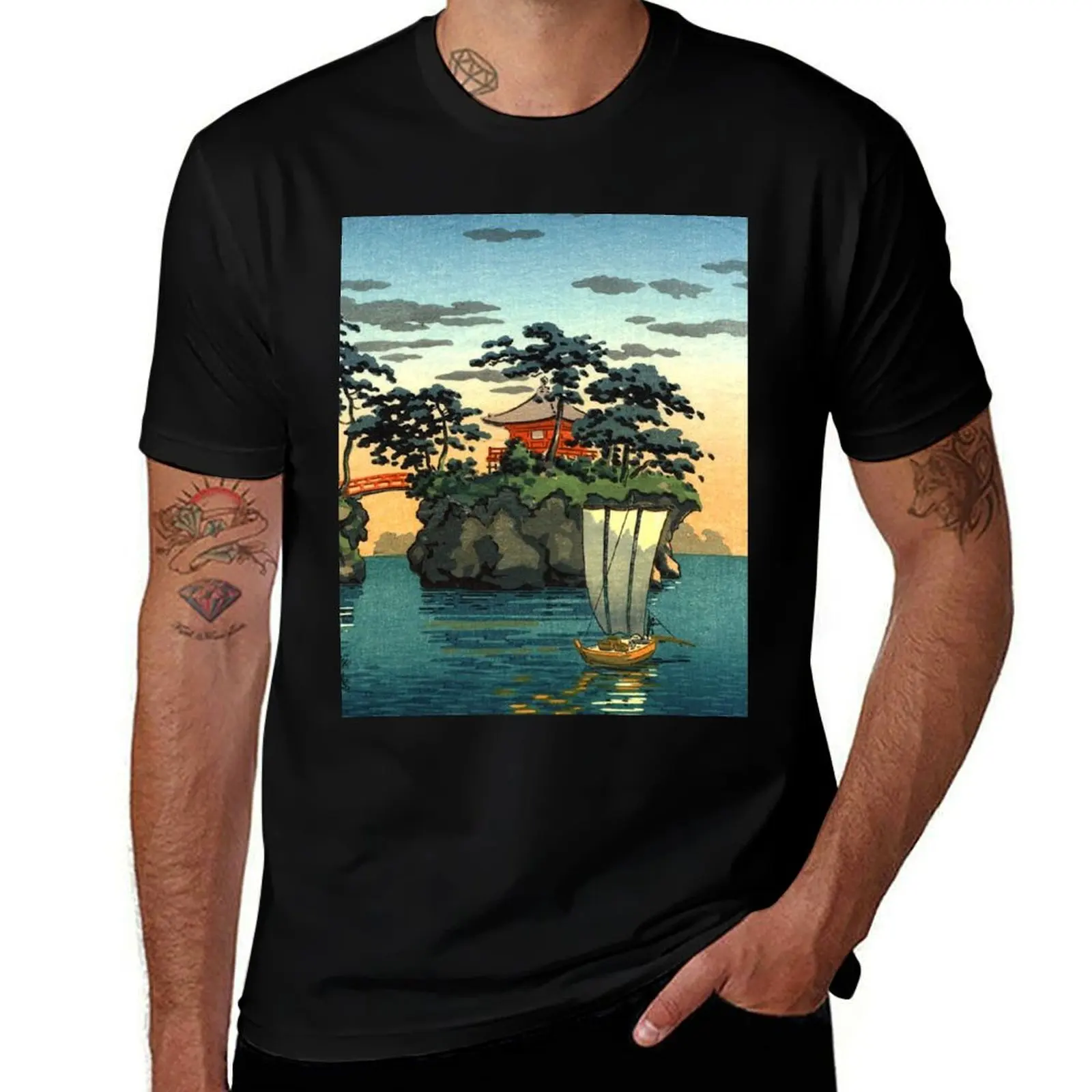 Tsuchiya Koitsu - Matsushima T-Shirt Dry Fit Running Short Sleeve Top T-Shirt