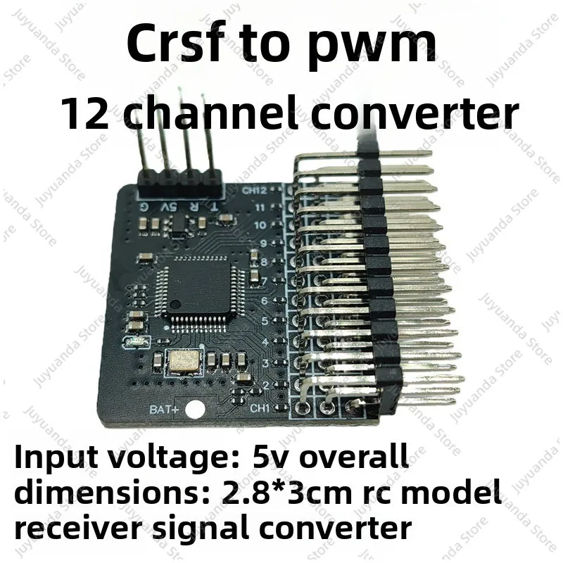 CRSF ELRS 12 Channel Adapter Board, Blacksheep To PWM CRSF To PWM ELRS To PWM 12 Channels