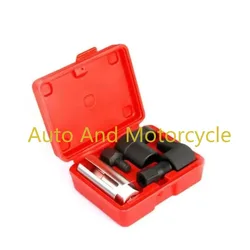 5pcs Oxygen Sensor Wrench Kit Thread Chaser Tool Fit for Auto O2 Socket Removal Install Offset Vacuum Sensor Socket