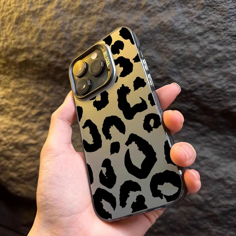 For iPhone 16 Case Leopard Print Design TPU Basic Phone Case for iPhone 11 12 13 14 15 Pro Max XS XR 7 8 Plus SE 2020 2022 Cover