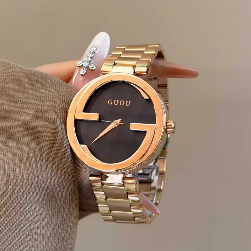 Fashionable And Trendy Women'S Watch With Stainless Steel Strap; Retro And Simple Women'S Watch With Stainless Steel Strap.