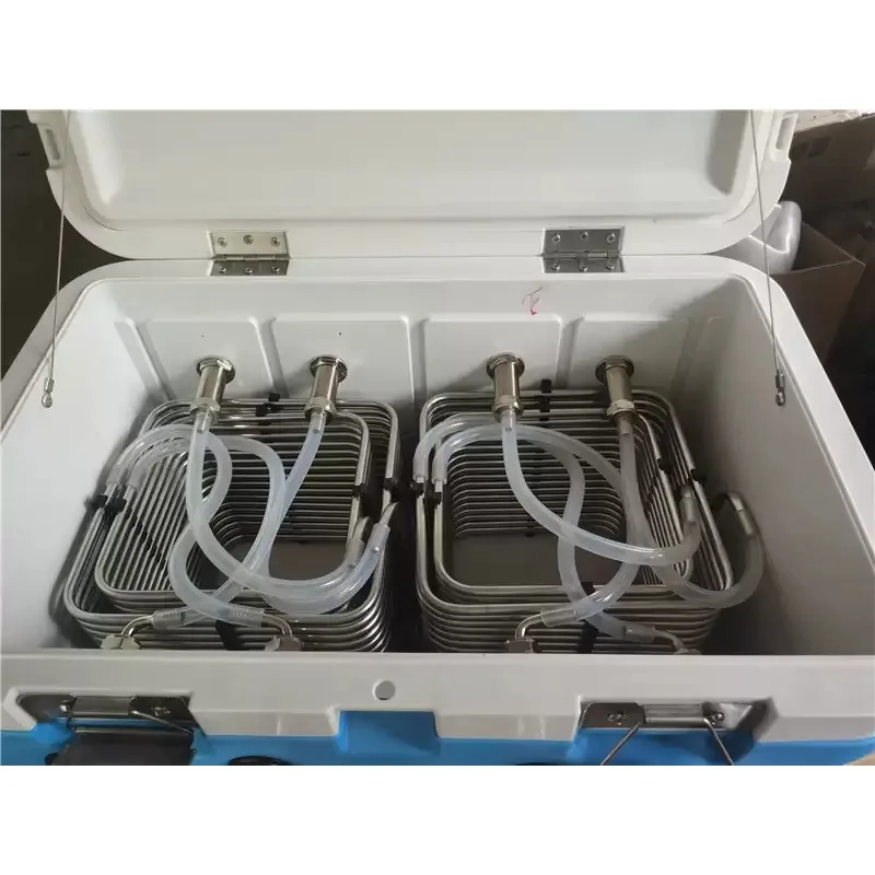 Food Grade 304 Material For Square Two-way Stainless Steel Cooling Coil Beer Incubator Cooling
