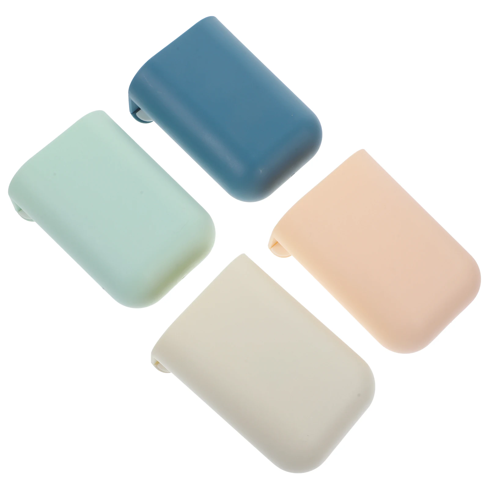 

4pcs Storage Bins Desktop Storage Box Bucket Rolling Cart Accessories Countertop Trash Organizer Plastic Hanging Waste