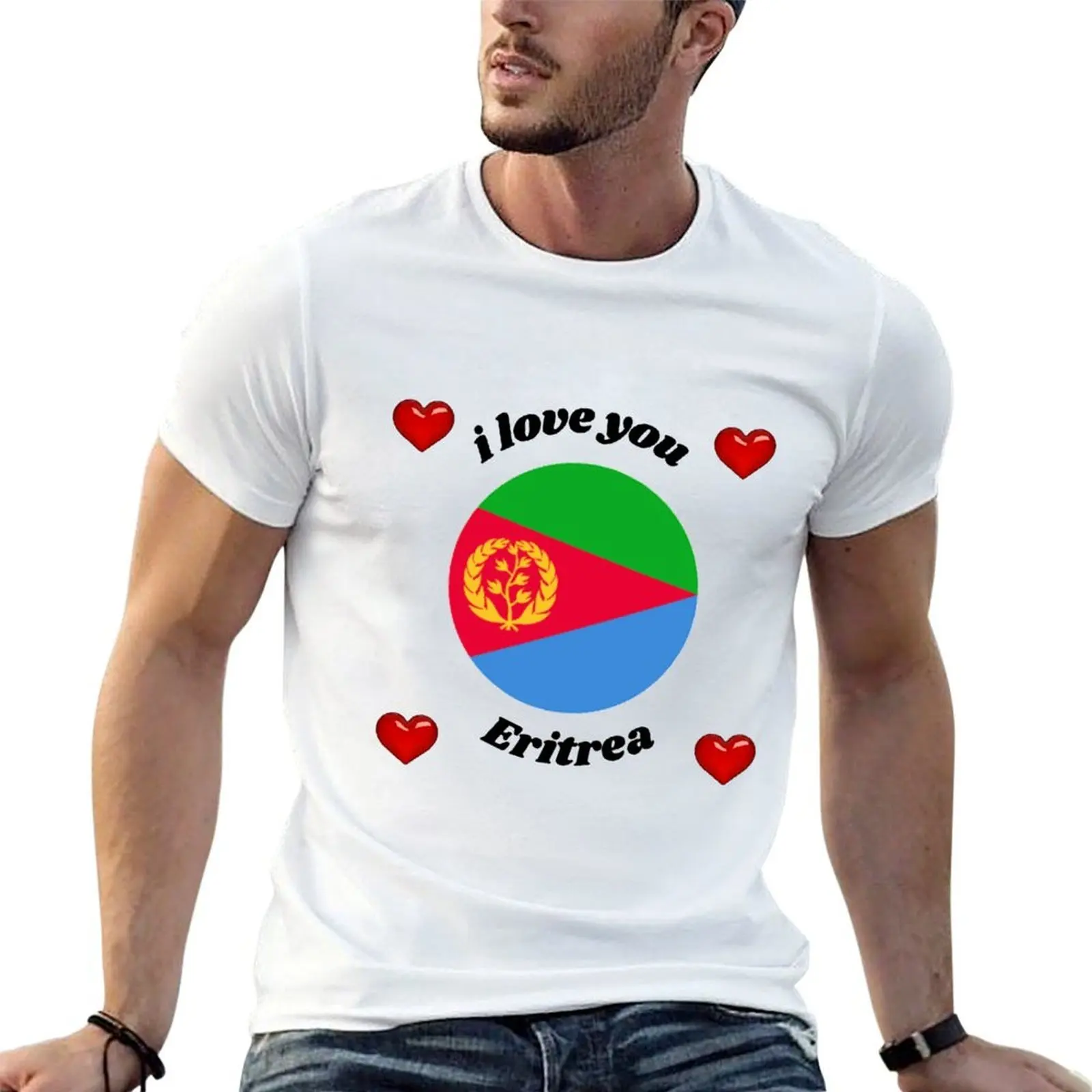 

man t man t shirt t man printed shirts flag brand luxury high quality eritrea T-Shirt casual shirts for