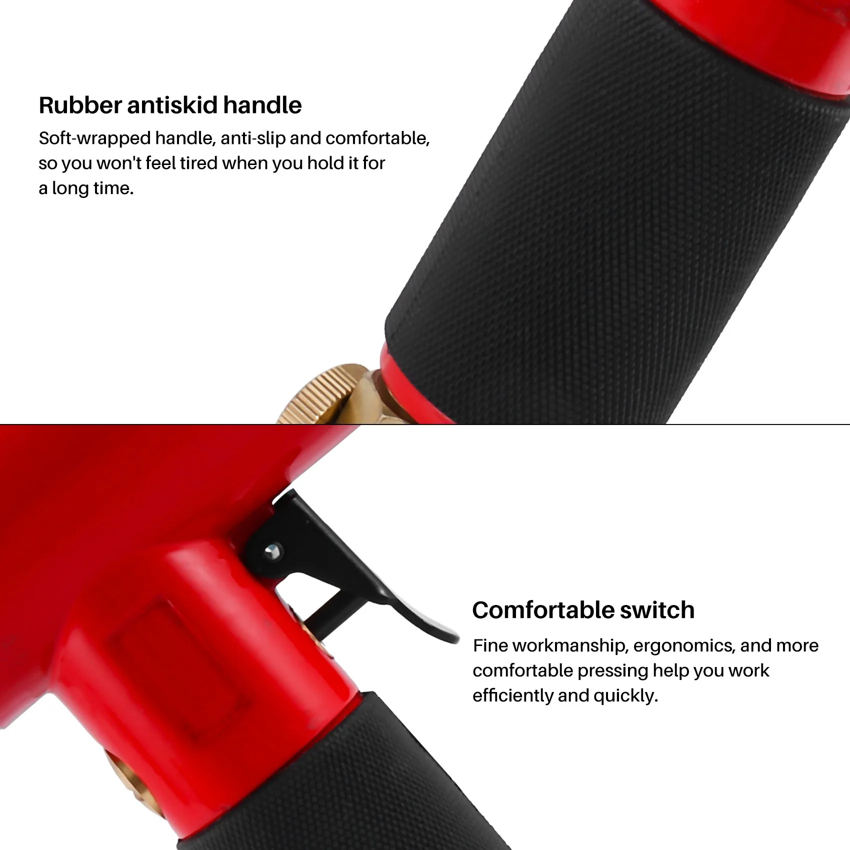 Stock Quantity Pneumatic Air Tools Track Diameter Track Finger Sander Polishing Machine Dual Action Sanders FS-30
