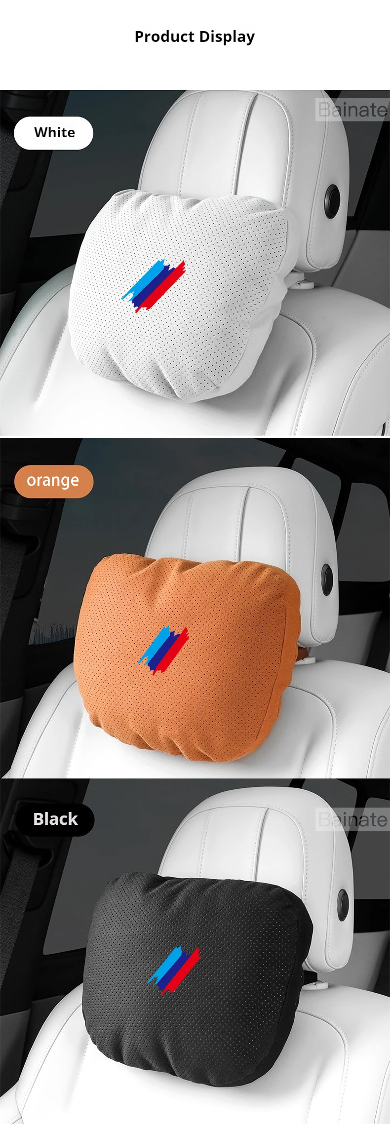 Auto-Kopfstütze Nackenstütze Sitz-Lendenkissen, Für BMW M Performance G30 G32 G01 G02 G05 G06 G07 G26 G23 F40 F20, Nackenkissen – Detail 13