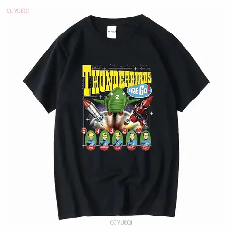 Thunderbirds 1991 Vintage TV Series Movie T shirt vintage Washed Unisex graphic Breathable homme Slightly Top For Everyday Wear