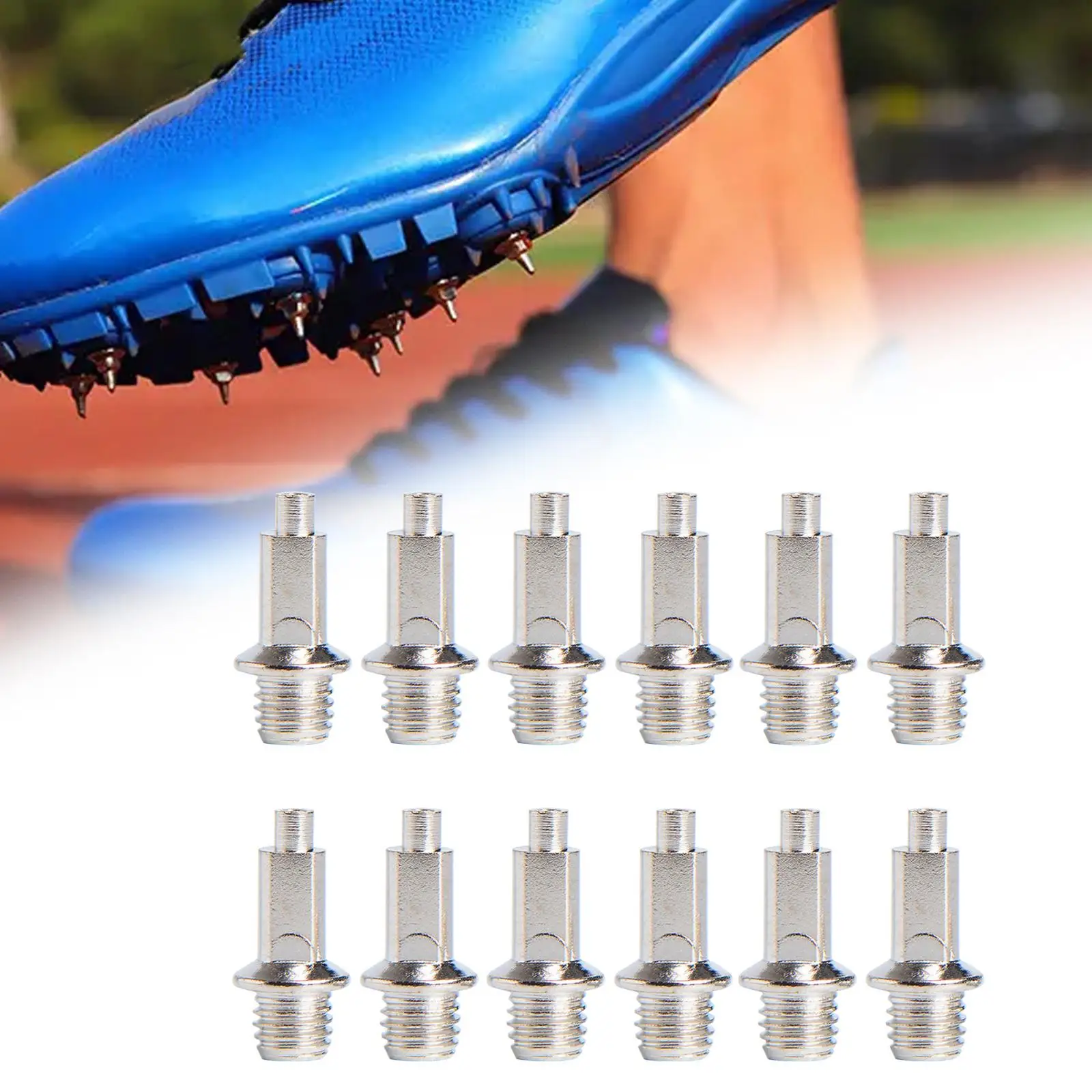 12 Pieces Steel Spikes for Shoes Track Spikes Non Slip Jumping Spikes for Standing Long Jump Athletics Outdoor Practice Sports