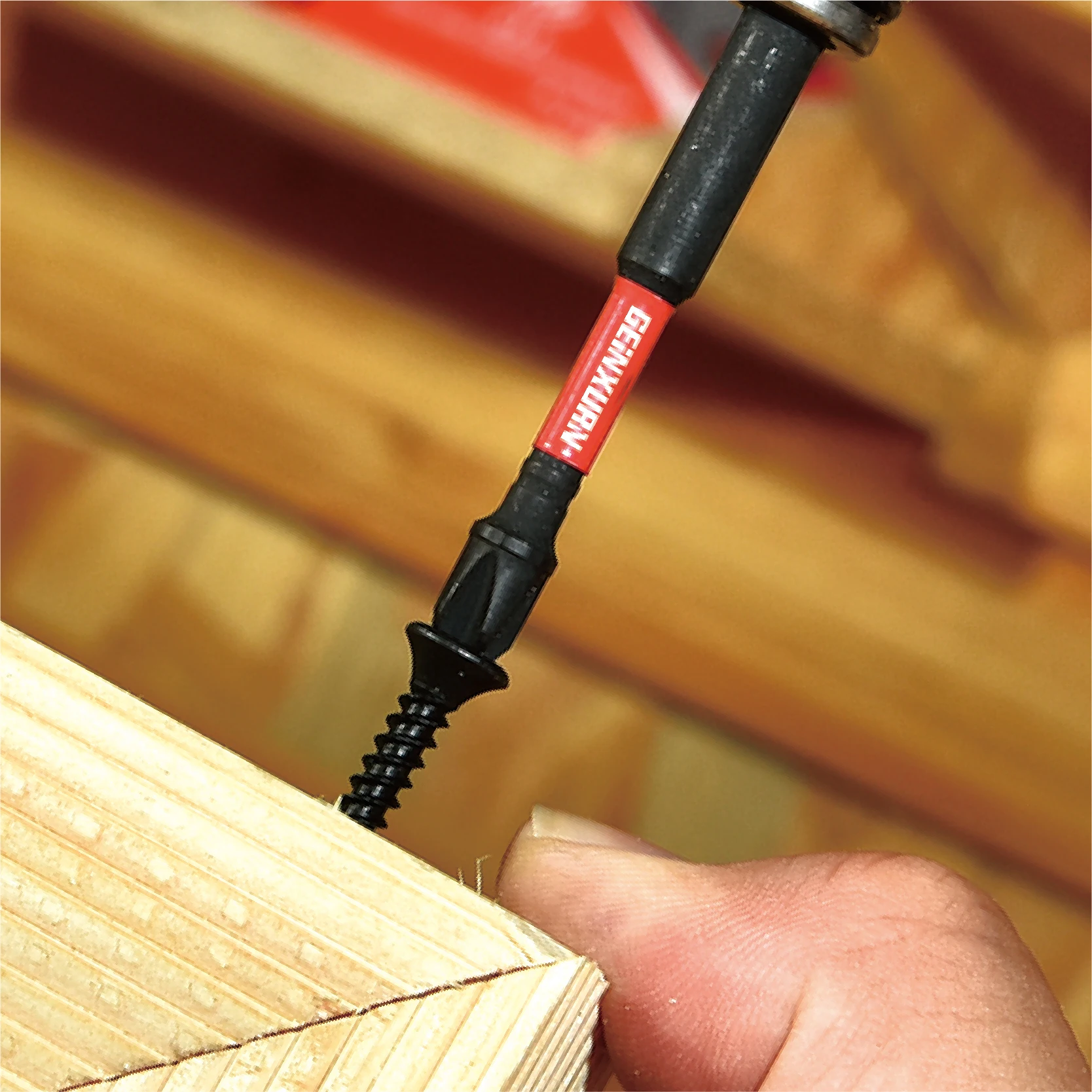 Geinxurn 3 Inches #25 Torx Impact Screwdriver Bit,S2 Alloy Steel Magnetic T25 Driver Bit Set