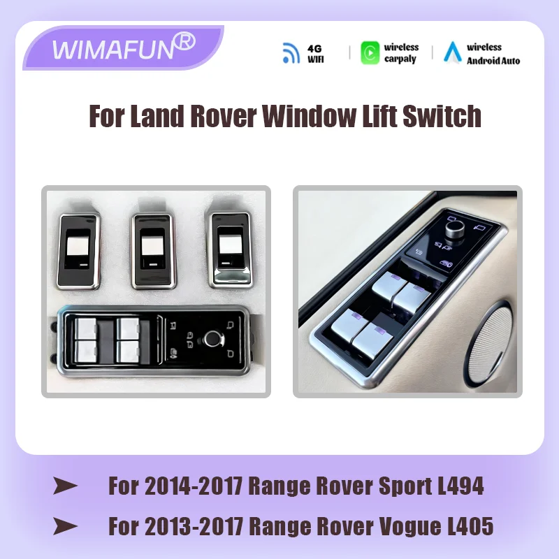 Electric Window Switch for Land Rover Range Rover L405 Sport L494 - Car Window Lift Control Button Plug and Play