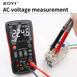 ZOYI Tester Better than ZT-X Digital Multimeter ZT301 T-RMS Auto Range EBTN DC AC Voltmeter Ammeter Capacitor Ohm Hz NCV