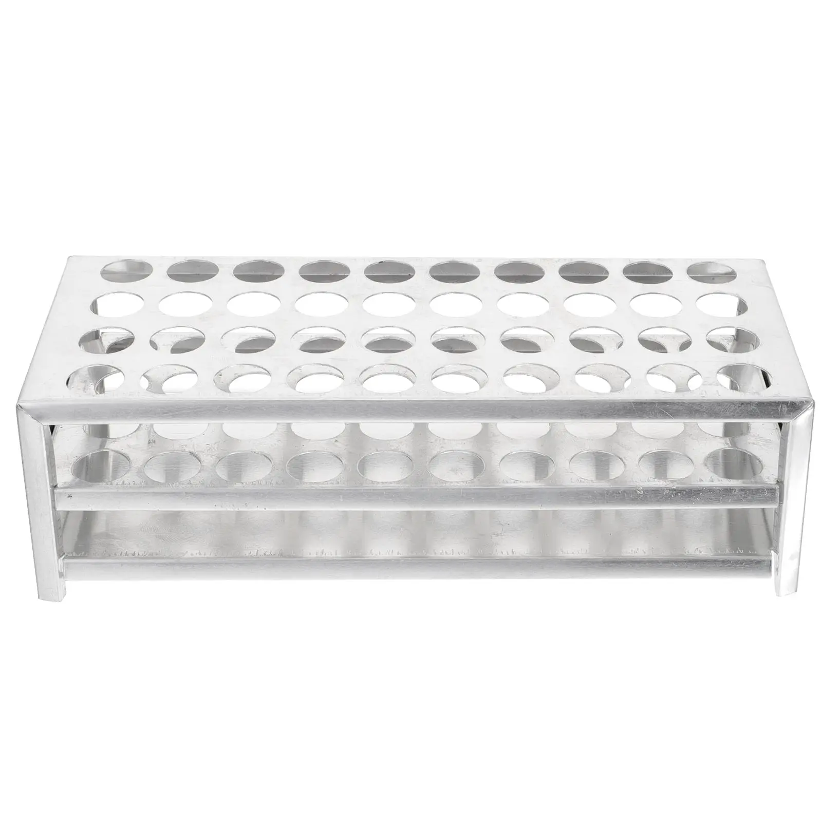Multi Use Test Tube Rack Aluminum Stand Vial Storage Shelf Scientific Research Industrial Mining Colleges