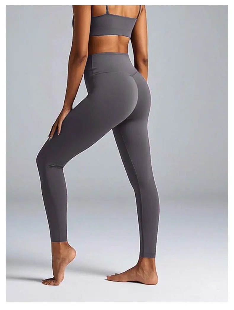 Sommerschlussverkauf, hohe Taille, Yogahose – schnell trocknende 4-Wege-Stretch-Leggings für Laufen, Radfahren, Fitnessstudio – Detail 9
