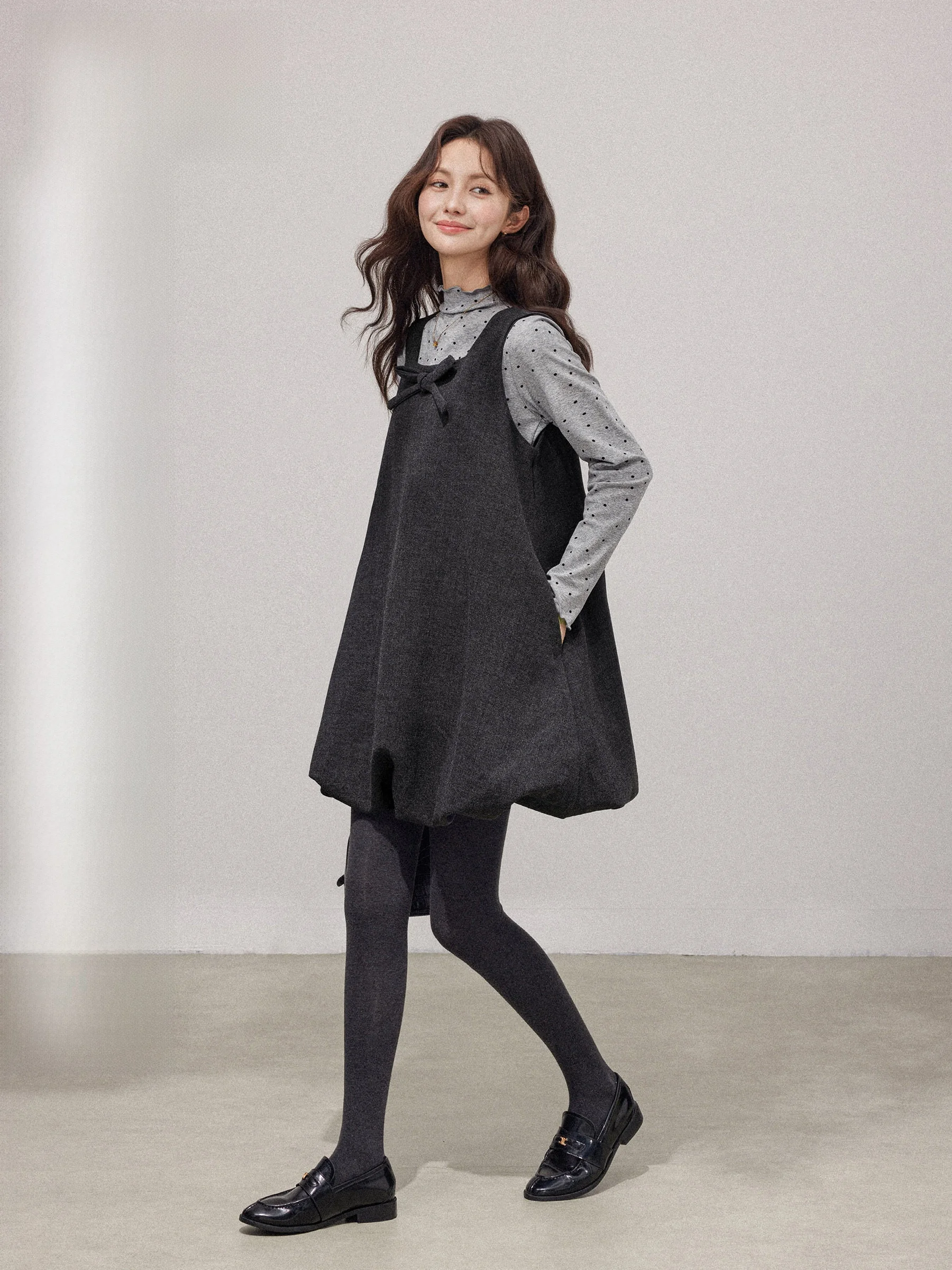 

Chang Dou Dou, осенне-зимний шерстяной жилет Dr, комплект из двух предметов, богатая девушка, крутой Sle, моющийся, повседневный, свободный крой