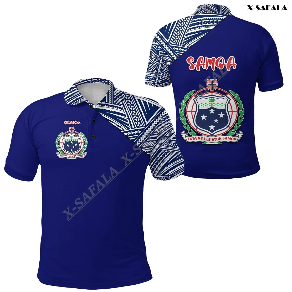 

Custom Original Samoa Rugby Polynesia Sport Gift 3D Printed Polo Shirt Men Thin Collar Short Sleeve StreetWear Casual Top