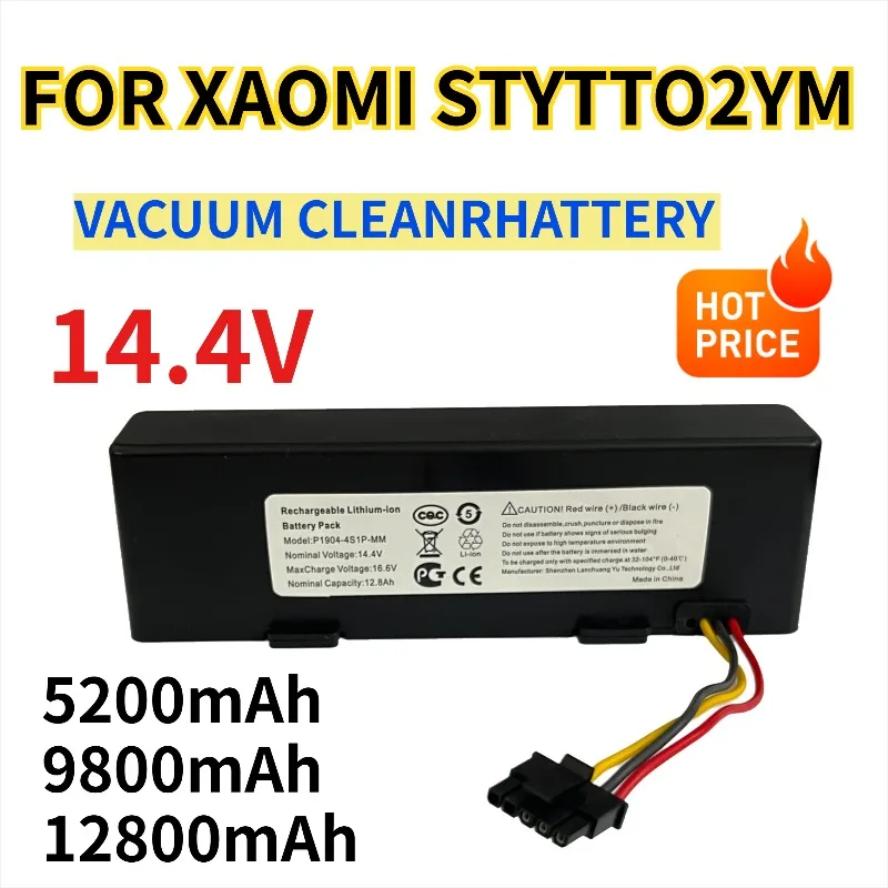 

4S1P is suitable for Xiaomi Mijia LDS vacuum cleaner Mijia sweeping robot P Conga 3290 3390 2S STYTJ02YM battery 14.4V 12800mAh