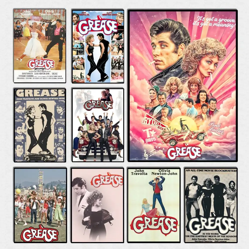 Classic Movie G-Grease Poster High Quality Wall Art For Home Office Bedroom Living Room Hallway Bar Perfect Gift Idea