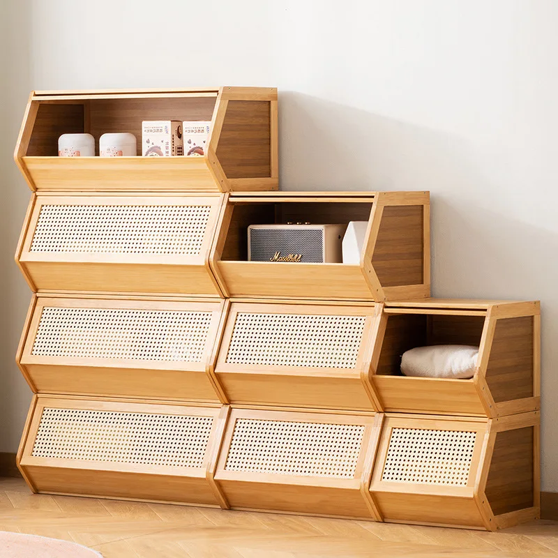 Integrated Grid Floor To Ceiling Multi-layer Combination Cabinet Seal Dustproof Bookcase Stack Storage Bookshelf WithDouble Door