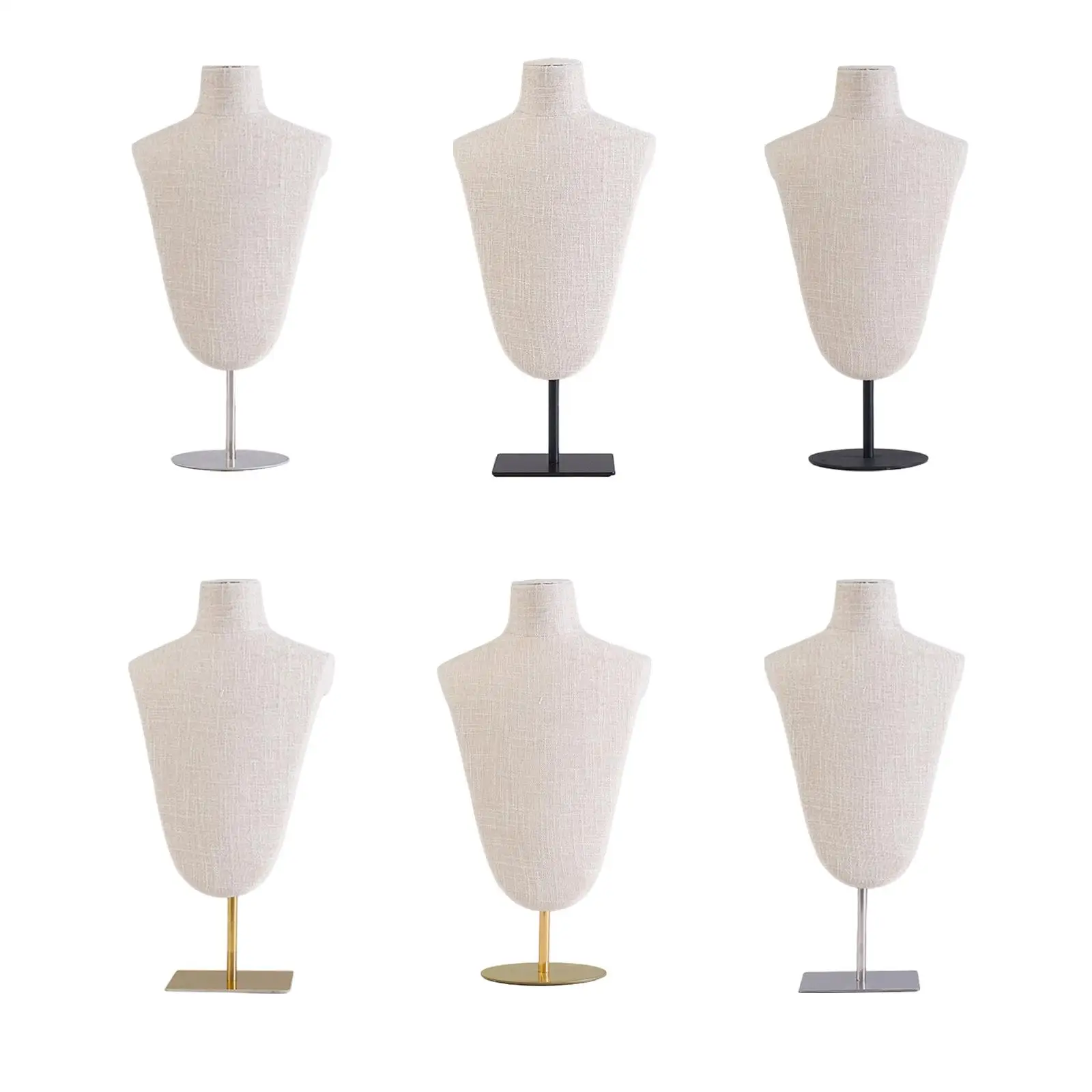 Necklace Display Stand Versatile Decorative Jewelry Mannequin for Dresser Shelves Shows Props Retail Stores Selling Trade