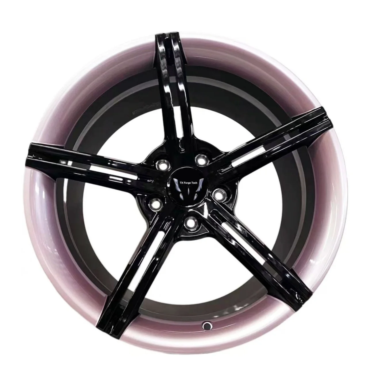 

Source Factory Custom Aluminum Alloy Rims Modified Hub 18 19 20 21 Inch Pink Forged Wheels