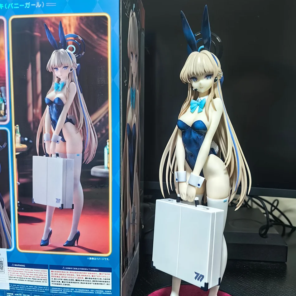 متوفر في المخزون الأصلي الأزرق الأرشيف أنيمي الشكل Asuma Toki أرقام الأرنب فتاة تمثال نماذج تمثال دمية جمع لعبة الديكور #1