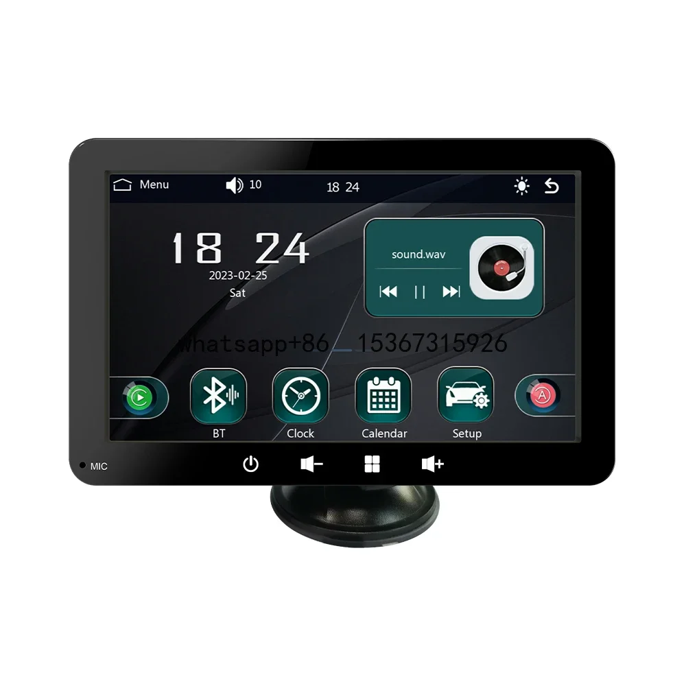 Universal CarPlay Display for Car Truck Van Lorry Motor Bike Scooter Auto Navigation 7