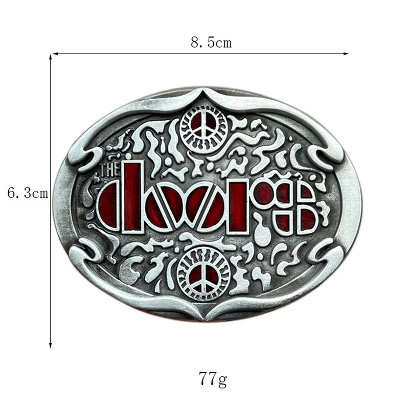 The Doors belt buckle Western style