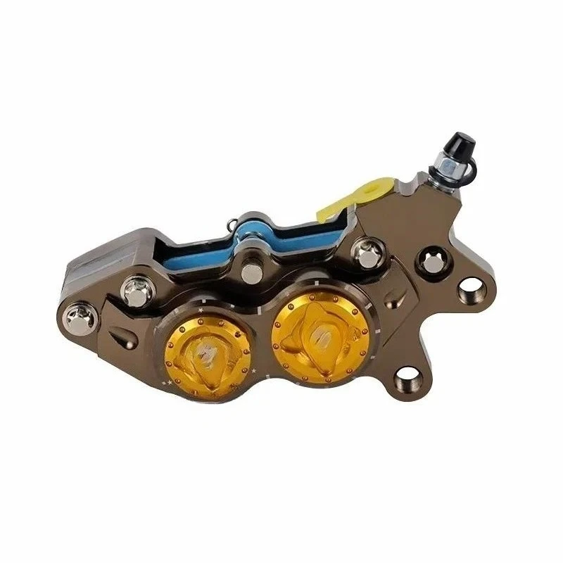 Motorcycle CNC four-piston brake caliper universal left and right pump large vehicle parts