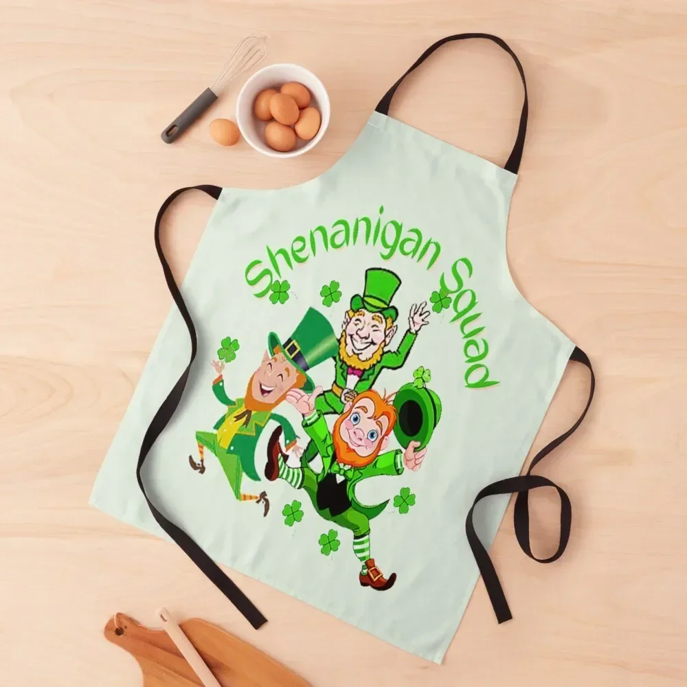 

Shenanigans Squad Fun Design, Let The Shenanigans Begin, Lucky Shamrock Irish Culture, Shenanigans Squad Apron