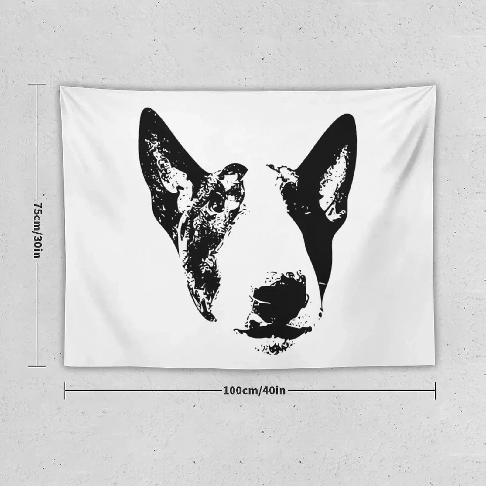 English Bull Terrier Face Tapestry Home Decoration Accessories For Bedroom Outdoor Decoration Tapestry