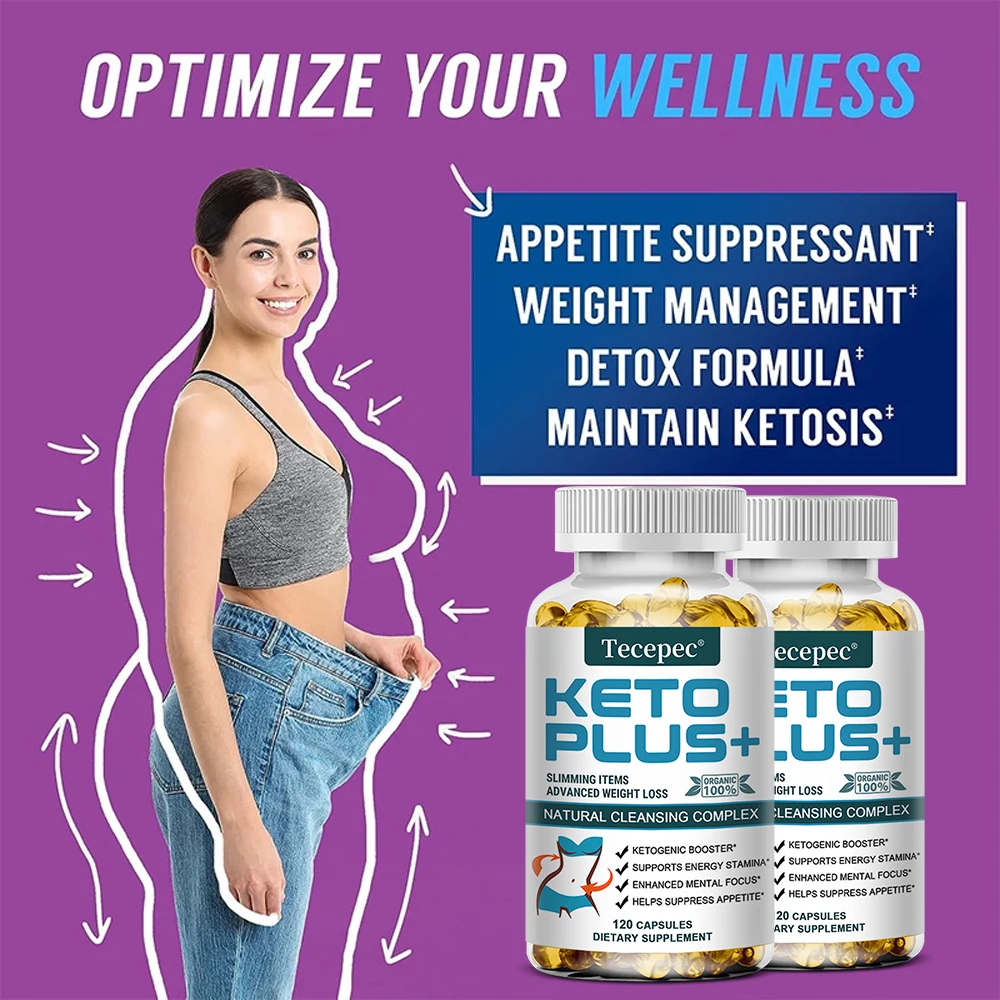 Keto Fat Burner - Fat Burner That Helps with Weight Management, Improves Energy, Endurance, Mental Focus, and Metabolism