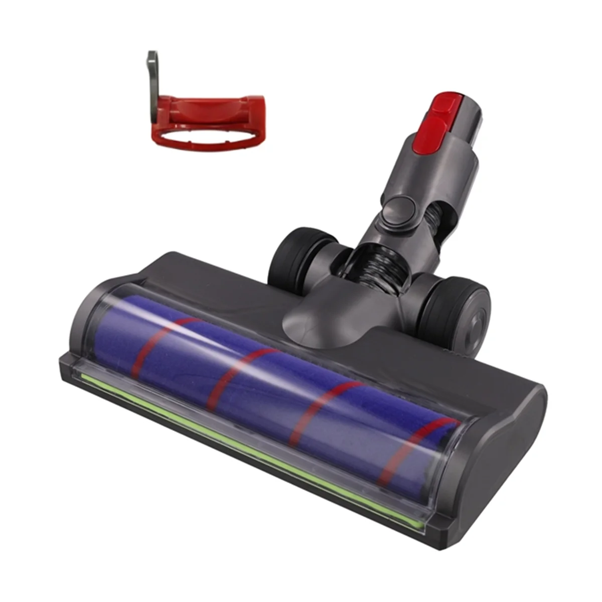 

Сменная чистящая головка с мягким роликом для Dyson V7 V8 V10 V11 V15, насадки для головки деревянного пола с зелеными светодиодными лампами
