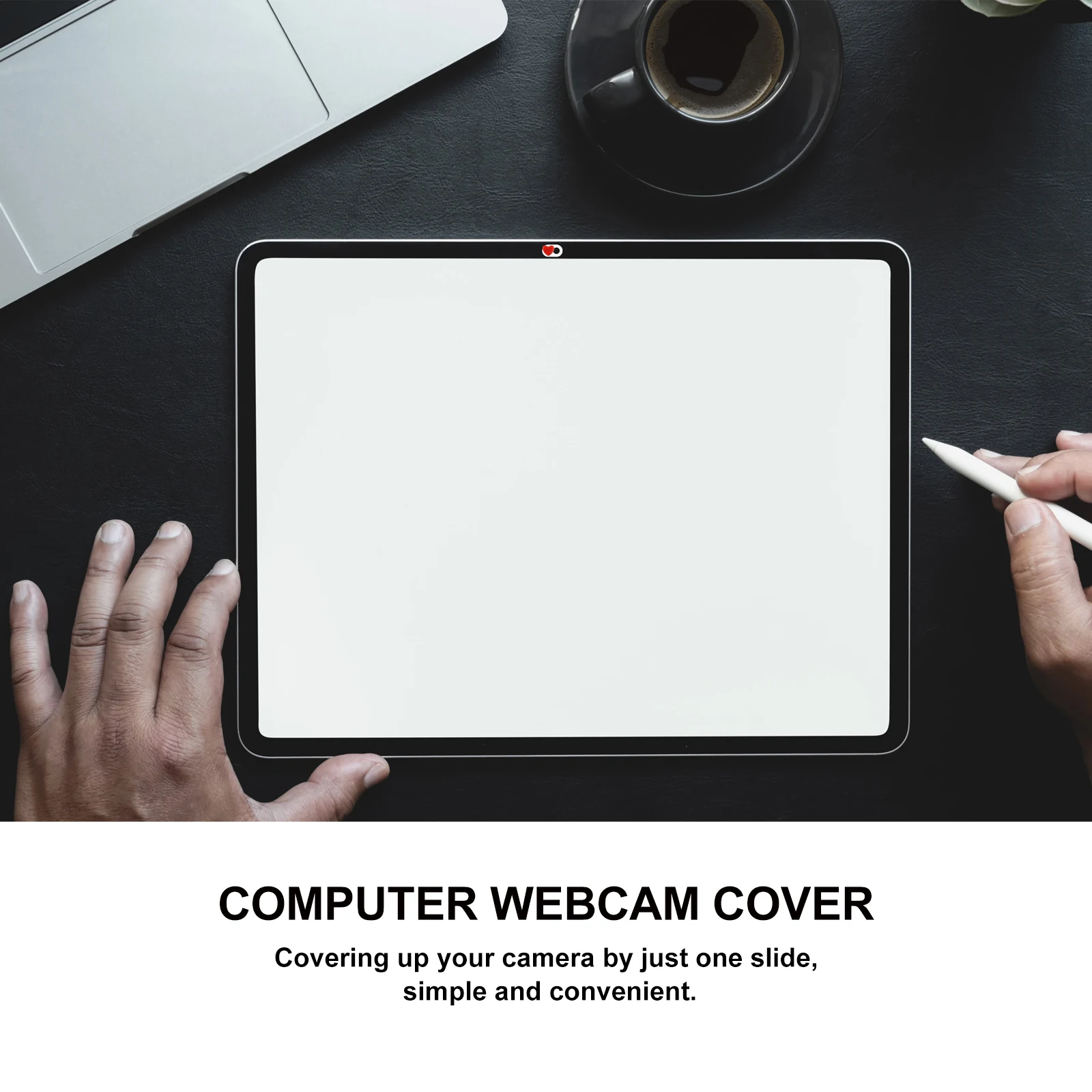 

Webcam For Laptop Tablet Desktop Privacy Slide Heart Shape Cover Thin Adhesive Web Cover Slider For