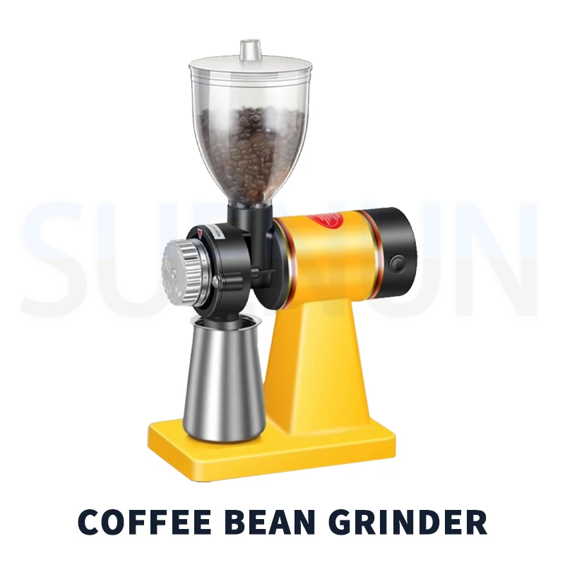 Electric Coffee Bean Grinder Hand-held Grinder Little Flying Eagle Style Grinder Flat Burr Grinding Adjustable Thickness