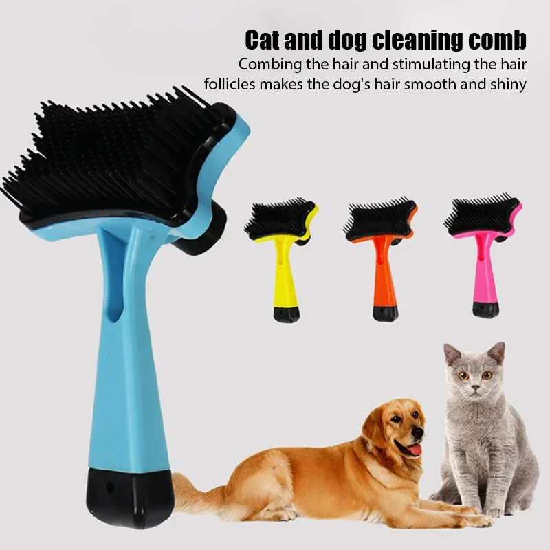 Cats Brush Professional Comb for Dogs Cat Hair Grooming Gilling Brush Quick Cleaning Tools Plastic Dogs Cat Combs Pet Supplies