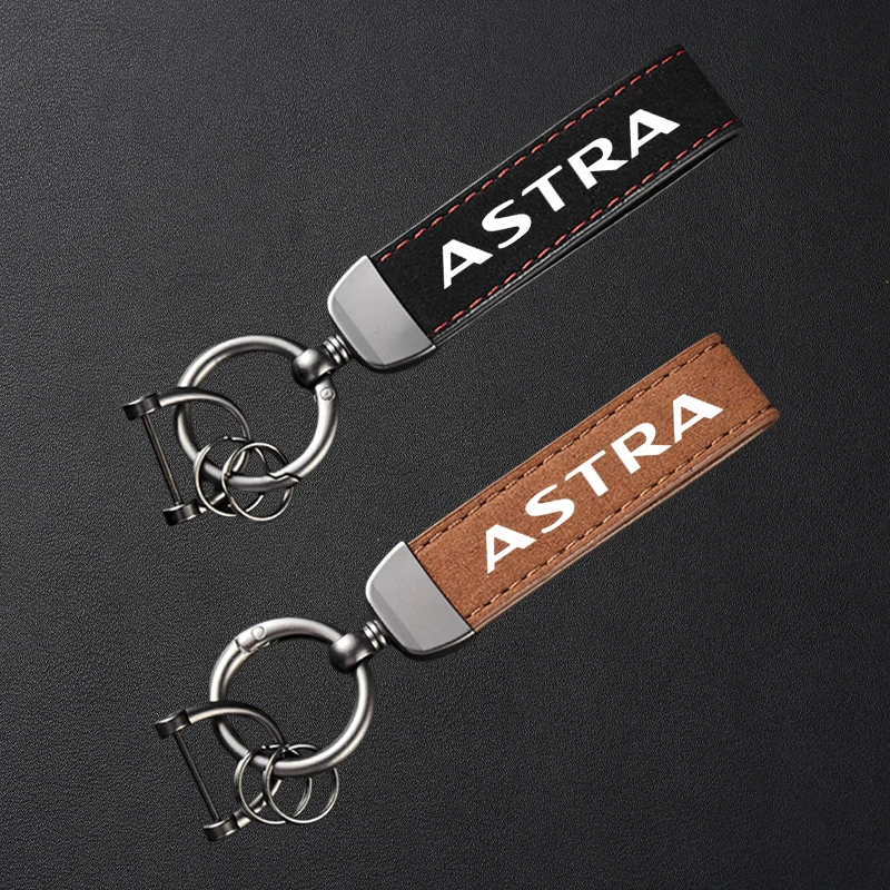 Chaveiro de camurça de couro de alta qualidade chaveiro esportivo de carro com fivela de ferradura para acessórios opel astra