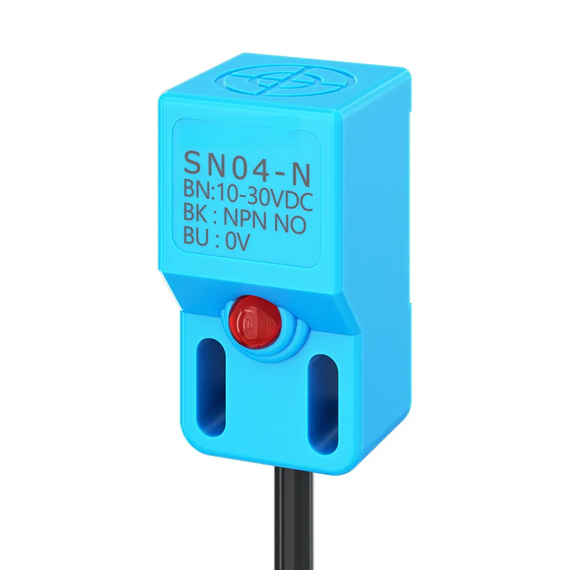 4mm Range Metal For proximity Sensor Switch with For npn Sinking Output Compatible with 10V to 30V DC Power Supply