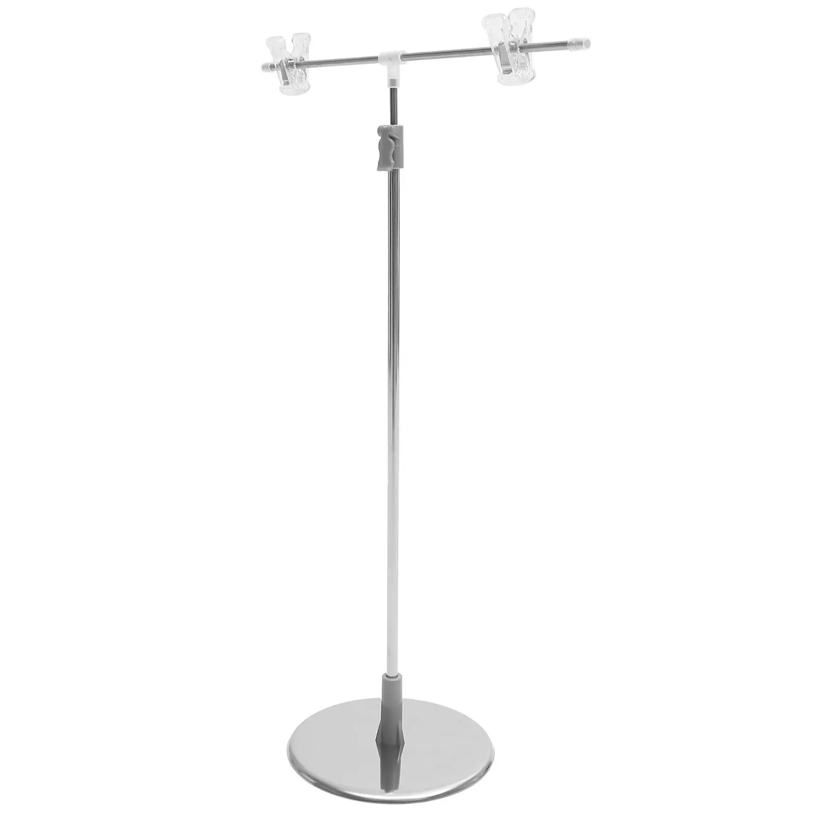 Adjustable T Shape Poster Stand Stainless Steel Lightweight Detachable Sign Display Rack for Retail Supermarket Exhibition