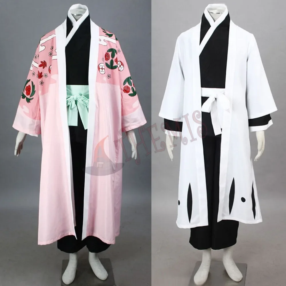 MMGG-traje de Cosplay de Kyoraku Shunsui para niños y hombres, traje de Bata con estampado único hecho a medida, Kimono de talla grande