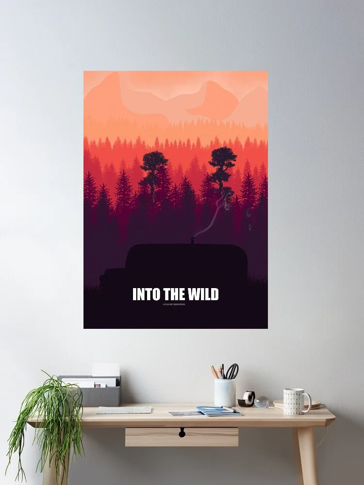 Into the Wild high, Print Art Canvas Poster- For Living Room Decoration - Home Wall Decor Picture