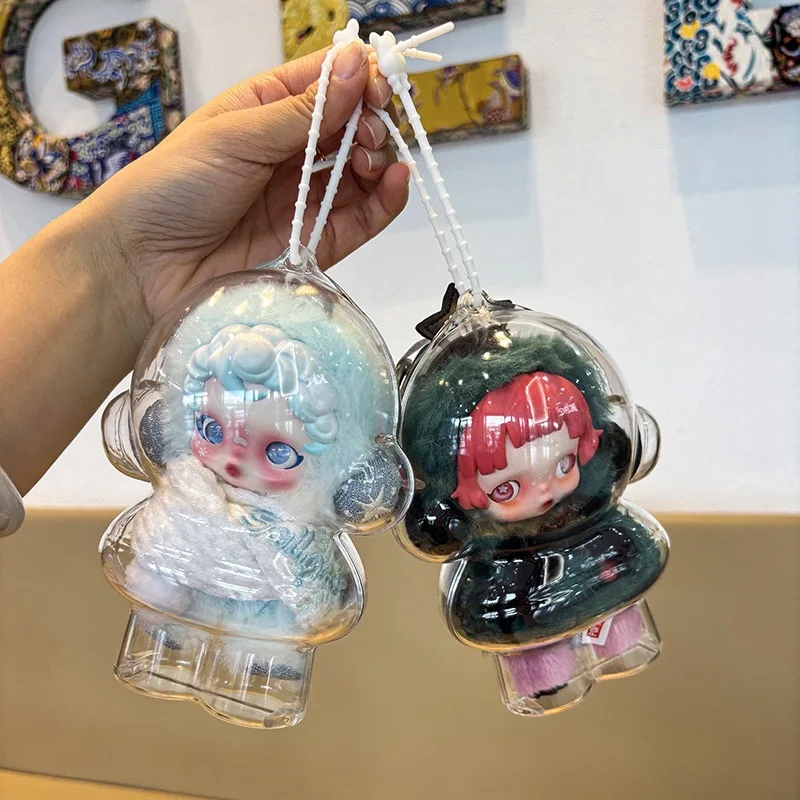 

Новый прозрачный защитный чехол для куклы Skull Panda SP, прозрачный портативный кабельный органайзер, коробка для куклы